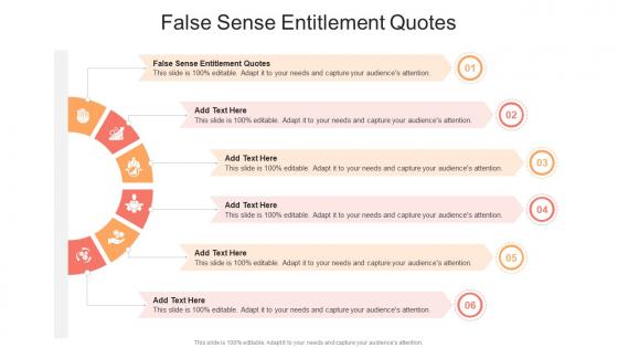 False Sense Entitlement Quotes In Powerpoint And Google Slides Cpb