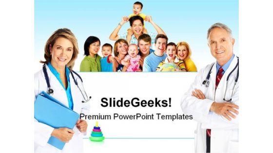 Family Doctor Science PowerPoint Template 0810