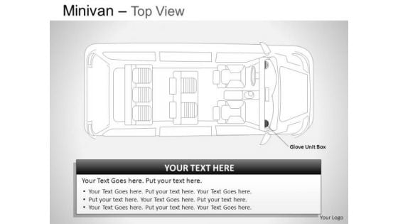 Family Green Minivan Top View PowerPoint Slides And Ppt Diagram Templates