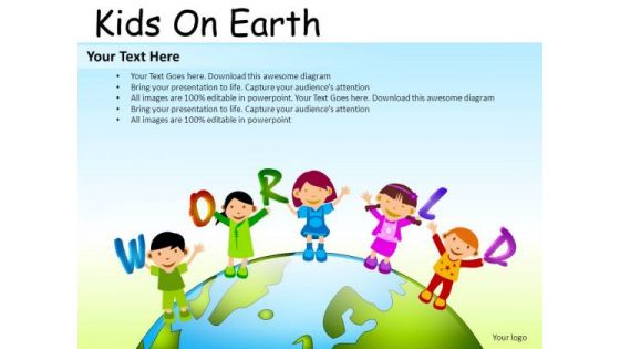 Family Kids On Earth PowerPoint Slides And Ppt Diagram Templates