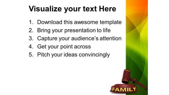 Family Law PowerPoint Templates And PowerPoint Themes 0912