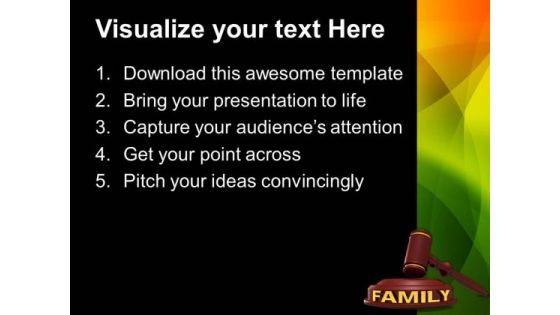Family Law PowerPoint Templates And PowerPoint Themes 0912