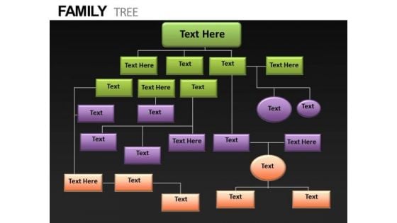 Family Tree Chart PowerPoint Diagram
