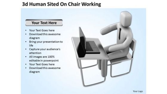 Famous Business People 3d Human Sited On Chair Working PowerPoint Templates Famous Business People 3d Human Sited On Chair Working PowerPoint Templates