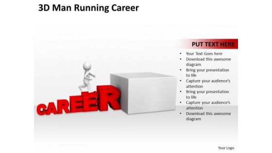 Famous Business People 3d Man Running Career PowerPoint Templates Ppt Backgrounds For Slides