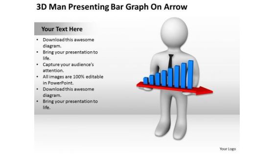 Famous Business People Bar Graph On Arrow PowerPoint Templates Ppt Backgrounds For Slides