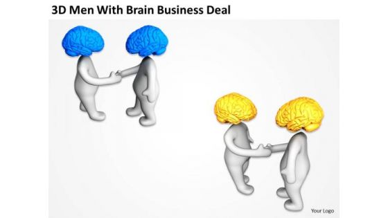 Famous Business People Men With Brain World PowerPoint Templates Deal