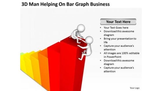 Famous Business People On Bar Graph New PowerPoint Presentation Templates