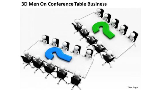 Famous Business People On Conference Table PowerPoint Templates Download Slides