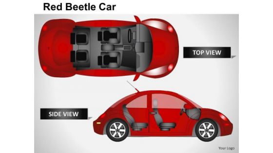 Fast Red Beetle Car PowerPoint Slides And Ppt Diagram Templates