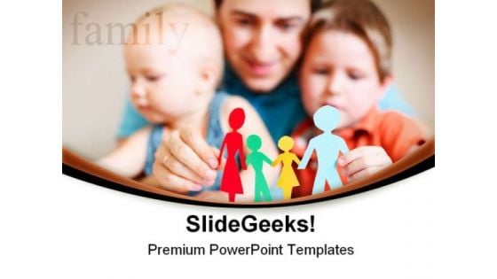 Father And Children Family PowerPoint Templates And PowerPoint Backgrounds 0511