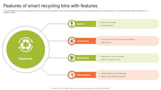 Features Of Smart Recycling Step By Step Guide For Electronic Ppt Template Features Of Smart Recycling Step By Step Guide For Electronic Ppt Template