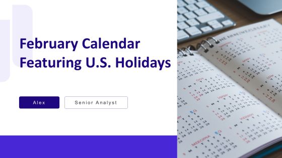February Calendar Featuring Us Holidays PPT Example AT