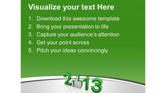 Feel Up In This New Year PowerPoint Templates Ppt Backgrounds For Slides 0413