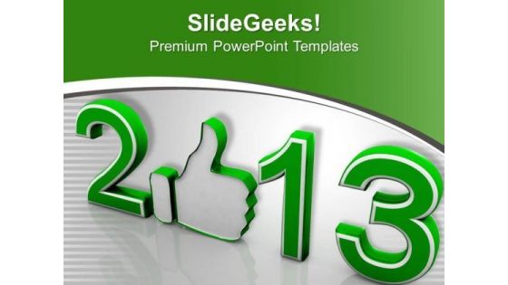 Feel Up In This New Year PowerPoint Templates Ppt Backgrounds For Slides 0413