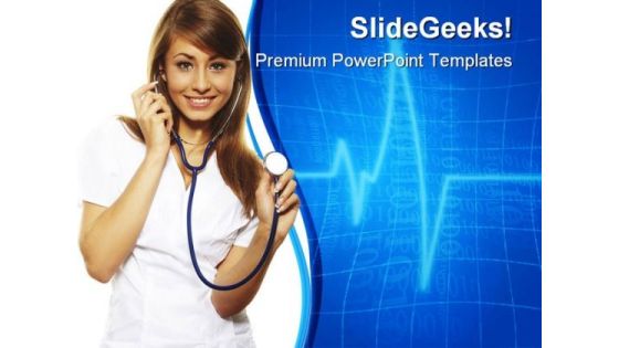 Female Doctor Medical PowerPoint Themes And PowerPoint Slides 0511