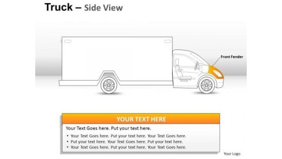 Fender Yellow Truck PowerPoint Slides And Ppt Diagram Templates