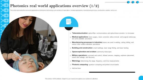 Fibers IT Photonics Real World Applications Overview Fibers IT Photonics Real World Applications Overview