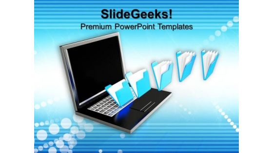 File Sharing Concept Computer PowerPoint Templates And PowerPoint Themes 0812