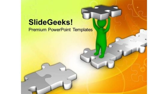 Fill The Gap And Make Bridge PowerPoint Templates Ppt Backgrounds For Slides 0513