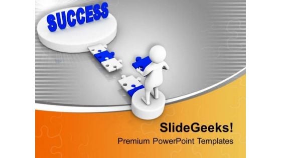 Fill The Gap Of Getting Success PowerPoint Templates Ppt Backgrounds For Slides 0713