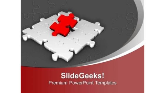 Fill The Gaps With Right Parts PowerPoint Templates Ppt Backgrounds For Slides 0613