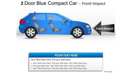 Finance 2 Door Blue Car Side PowerPoint Slides And Ppt Diagram Templates