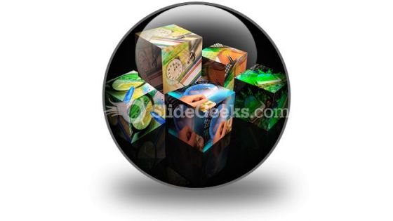 Finance Cubes PowerPoint Icon C