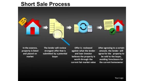 Finance Short Sale Process PowerPoint Slides And Ppt Diagram Templates
