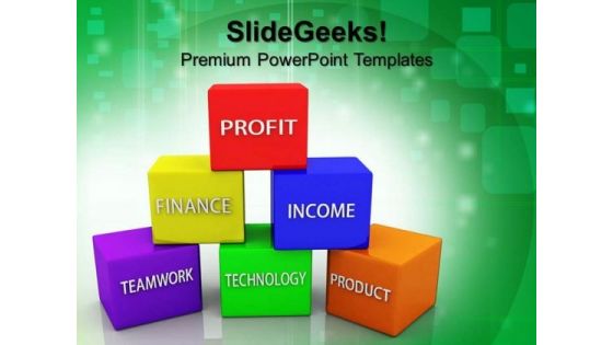 Finance Support Pyramid Success PowerPoint Templates And PowerPoint Themes 0612