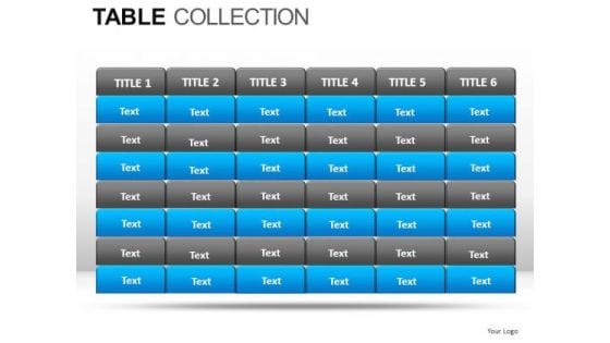 Finance Table Collection PowerPoint Slides And Ppt Diagram Templates