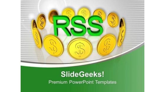 Finance Theme With Gold Coin PowerPoint Templates Ppt Backgrounds For Slides 0413