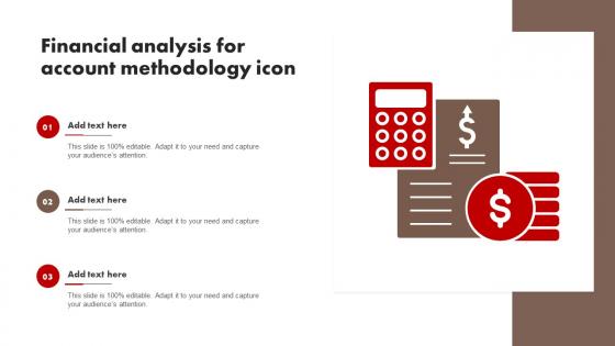 Financial Analysis For Account Methodology Icon Clipart Pdf