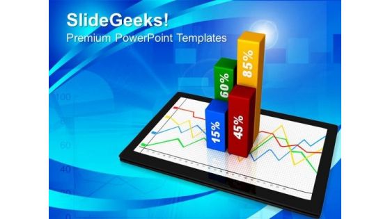 Financial And Business Chart Tablet PowerPoint Templates And PowerPoint Themes 0812