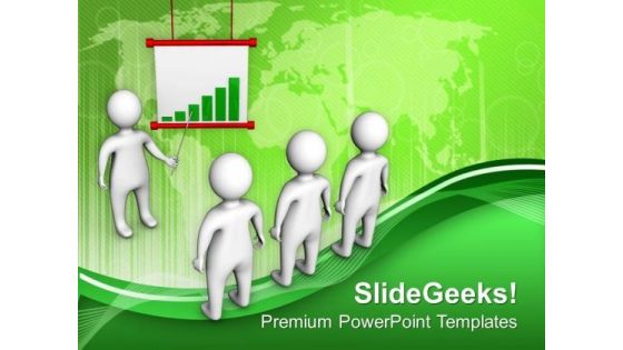 Financial Bar Graph Discussion With Team PowerPoint Templates Ppt Backgrounds For Slides 0513 Financial Bar Graph Discussion With Team PowerPoint Templates Ppt Backgrounds For Slides 0513