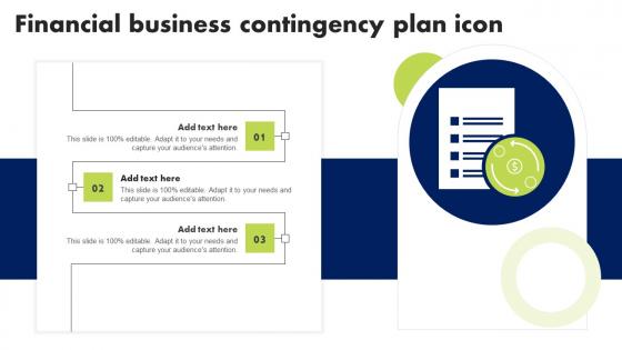 Financial Business Contingency Plan Icon Rules Pdf