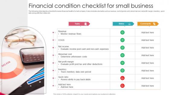 Financial Condition Checklist For Small Business Demonstration Pdf