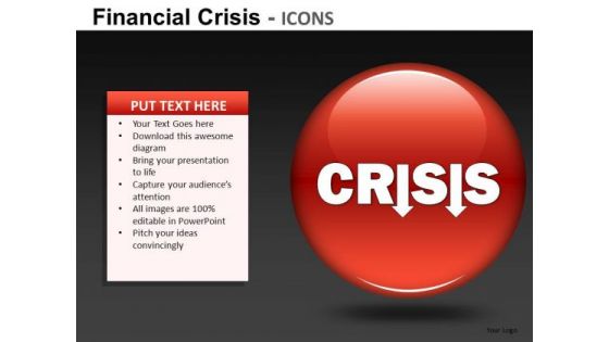 Financial Crisis Icons Ppt 20