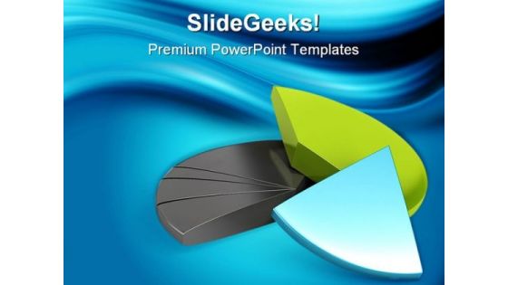 Financial Pie Chart Business PowerPoint Themes And PowerPoint Slides 0411