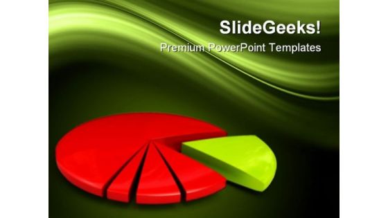 Financial Pie Chart Success PowerPoint Templates And PowerPoint Backgrounds 0411