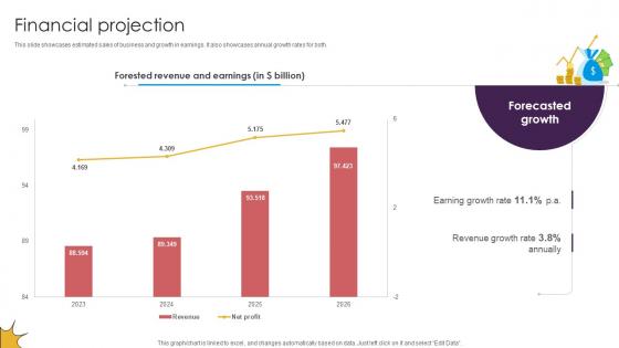 Financial Projection Delivery Service Provider Business Model BMC SS V
