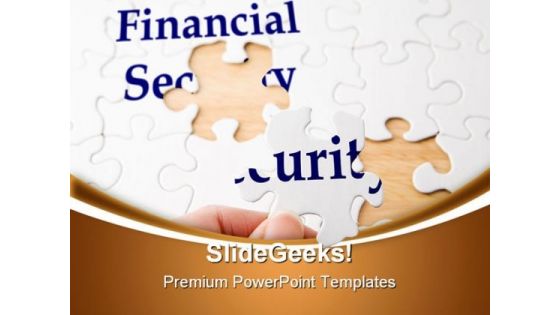 Financial Puzzle Security PowerPoint Templates And PowerPoint Backgrounds 0711 Financial Puzzle Security PowerPoint Templates And PowerPoint Backgrounds 0711