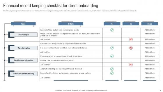 Financial Record Keeping Checklist Ppt Powerpoint Presentation Complete Deck With Slides
