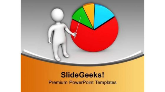 Financial Result Display By Pie Chart PowerPoint Templates Ppt Backgrounds For Slides 0613