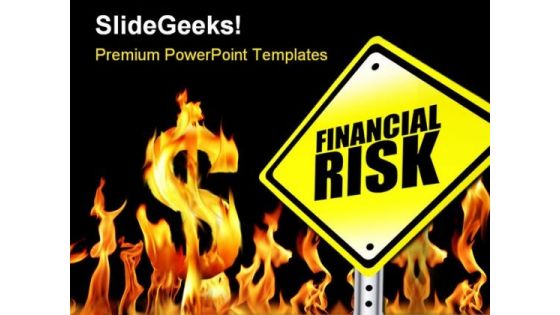 Financial Risk Finance PowerPoint Background And Template 1210