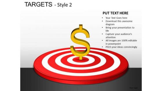 Financial Targets PowerPoint Slides And Ppt Template Diagrams