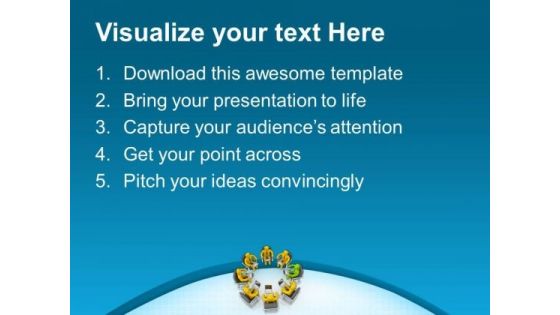 Find A Common Solution In Team Meeting PowerPoint Templates Ppt Backgrounds For Slides 0713