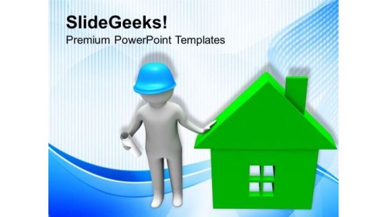 Find A Good Builder To Construct Your House PowerPoint Templates Ppt Backgrounds For Slides 0713