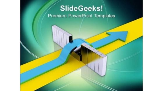 Find Break Through To Achieve Success PowerPoint Templates Ppt Backgrounds For Slides 0413 Find Break Through To Achieve Success PowerPoint Templates Ppt Backgrounds For Slides 0413