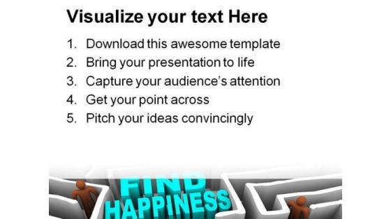 Find Happiness People PowerPoint Backgrounds And Templates 1210